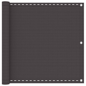 vidaXL Balkon Scherm Antracietkleurig 90 x 800 cm HDPE en Aluminium