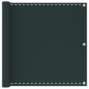 vidaXL Balkon Scherm Donkergroen 75 x 800 cm HDPE en Aluminium