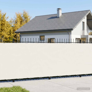 vidaXL Balkon Privacy Scherm 200 x 600 cm Stof met PU-coating Wit