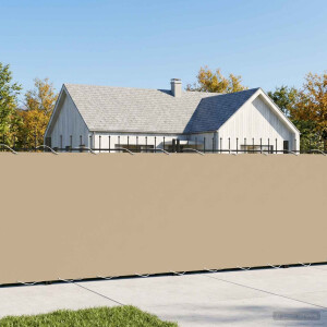 vidaXL Balkon Privacy Scherm 200 x 300 cm Stof met PU-coating Beige