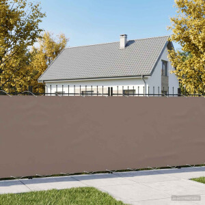 vidaXL Balkon Privacy Scherm 150 x 400 cm Stof met PU-coating Taupe