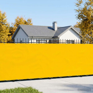 vidaXL Balkon Privacy Scherm 200 x 300 cm Stof met PU-coating Geel