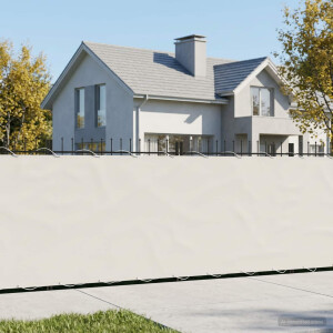 vidaXL Balkon Privacy Scherm 1,2 x 15 m Stof met PU-coating Wit