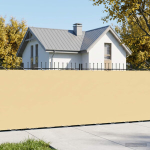 vidaXL Balkon Privacy Scherm 1,2 x 25 m Stof met PU-coating Beige