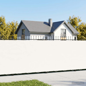 vidaXL Balkon Privacy Scherm 1,5 x 25 m Stof met PU-coating Wit