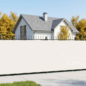 vidaXL Balkon Privacy Scherm 1,8 x 15 m Stof met PU-coating Wit
