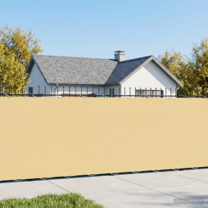 vidaXL Balkon Privacy Scherm 1,8 x 25 m Stof met PU-coating Beige