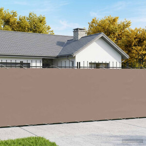 vidaXL Balkon Privacy Scherm 1,8 x 25 m Stof met PU-coating Taupe
