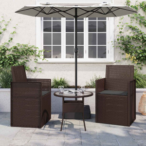 vidaXL Zitkussens 2 pcs Antracietkleurig 47 x 36 x 2 cm Polyester