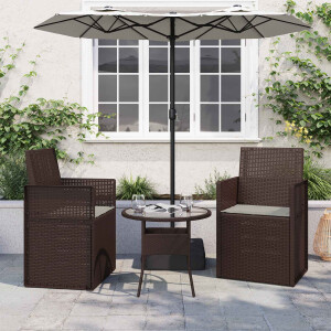 vidaXL Zitkussens 2 pcs Lichtgrijs 47 x 36 x 2 cm Polyester