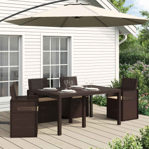 vidaXL Zitkussens 4 pcs Taupe 47 x 36 x 2 cm Polyester