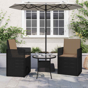 vidaXL Zit- en Rugkussens 2 pcs Taupe 47 x 45 x 2 cm Polyester