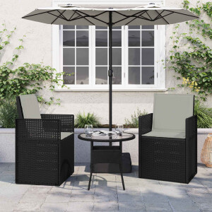 vidaXL Zit- en Rugkussens 2 pcs Lichtgrijs 47 x 45 x 2 cm Polyester