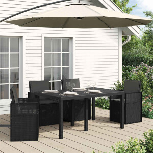 vidaXL Zit- en Rugkussens 4 pcs Antracietkleurig 47 x 45 x 2 cm