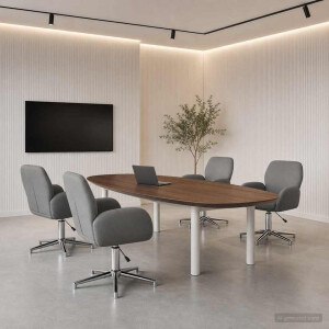 vidaXL Draaiende Bureaustoelen 4 st 54 x 58 x 90 cm Donkergrijs Stof