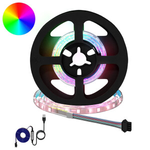 vidaXL LED-strip 2 pcs Zwart en transparant 450 mm Koper en kunststof