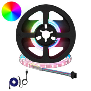 vidaXL LED-strip 2 pcs Zwart en transparant 250 mm Koper en kunststof