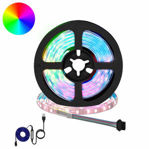 vidaXL LED-strip 2 pcs Zwart en transparant 950 mm Koper en kunststof