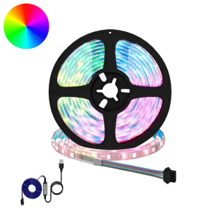 vidaXL LED-strip 2 pcs Zwart en transparant 2300 mm Koper en kunststof
