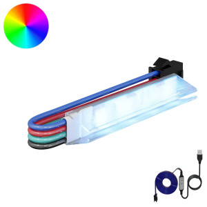 vidaXL LED-strip 12 pcs Zwart en Wit 1745 mm Koper en kunststof