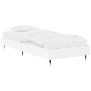vidaXL Bedframe Wit 80 x 200 cm Bewerkt hout