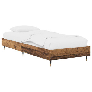 vidaXL Bedframe Oud hout 80 x 200 cm Bewerkt hout