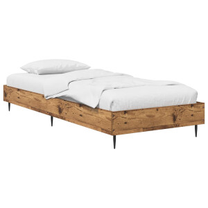 vidaXL Bedframe Oud hout 80 x 200 cm Bewerkt hout