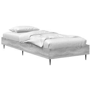 vidaXL Bedframe Grijs Sonoma 80 x 200 cm Bewerkt hout