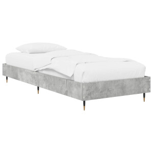 vidaXL Bedframe Betongrijs 80 x 200 cm Bewerkt hout
