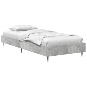 vidaXL Bedframe Betongrijs 80 x 200 cm Bewerkt hout