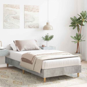 vidaXL Bedframe Betongrijs 80 x 200 cm Bewerkt hout