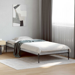 vidaXL Bedframe Grijs Sonoma 80 x 200 cm Bewerkt hout