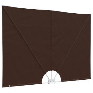 vidaXL Balkon Privacy Scherm 200 x 300 cm Polyester Rechthoekig Bruin