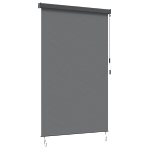 vidaXL Rolgordijn Lichtgrijs 60 x 250 cm Stof en Aluminium