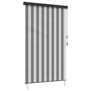 vidaXL Rolgordijn Antraciet en Wit 140 x 250 cm Stof en Aluminium