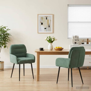 vidaXL Eettafelstoelen 2 st fluweel Zeegroen 59 x 59,5 x 90 cm