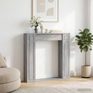 vidaXL Haardomlijsting Grijs Sonoma 100 x 20 x 100 cm Bewerkt hout