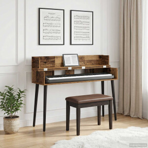 vidaXL studiobureau Oud hout 130 x 40 x 19,5 cm Bewerkt hout