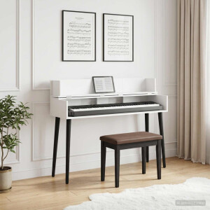 vidaXL studiobureau Wit 110 x 40 x 19,5 cm Bewerkt hout