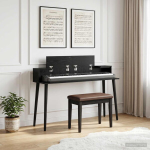 vidaXL studiobureau Zwart eiken 152 x 36 x 19,5 cm Bewerkt hout