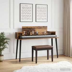 vidaXL studiobureau Oud hout 152 x 36 x 19,5 cm Bewerkt hout