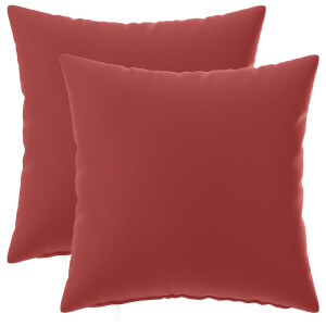 vidaXL Kussensloop 2 pcs HEERLEN Wijnrood 30 x 30 cm Polyester