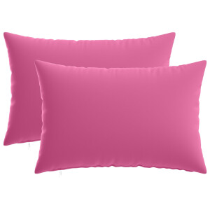 vidaXL Kussensloop 2 pcs HEERLEN Roze 30 x 50 cm Polyester