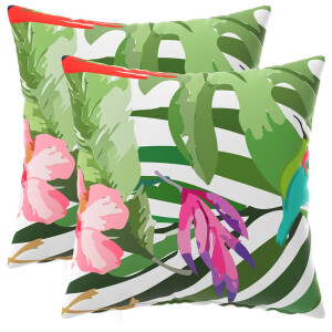 vidaXL Kussensloop 2 pcs HEERLEN Zwart 40 x 40 cm Polyester
