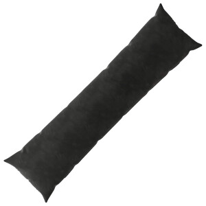 vidaXL Kussensloop HEERLEN Zwart 40 x 145 cm Fluweel