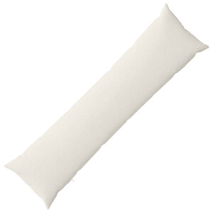 vidaXL Kussensloop HEERLEN Crèmekleurig 40 x 145 cm corduroy