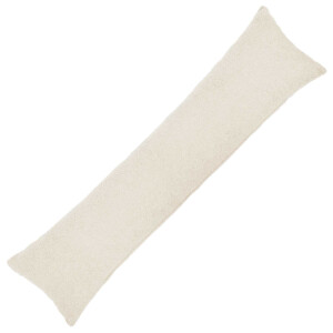 vidaXL Kussensloop HEERLEN Crèmekleurig 40 x 145 cm Bouclé