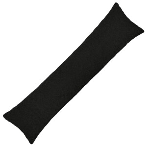 vidaXL Kussensloop HEERLEN Zwart 40 x 145 cm Bouclé