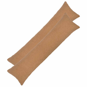 vidaXL Kussensloop 2 pcs HEERLEN Beige 40 x 145 cm Bouclé