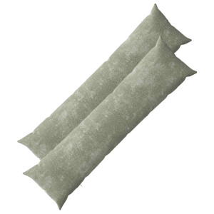 vidaXL Kussensloop 2 pcs HEERLEN Groen 40 x 145 cm Chenille Stof